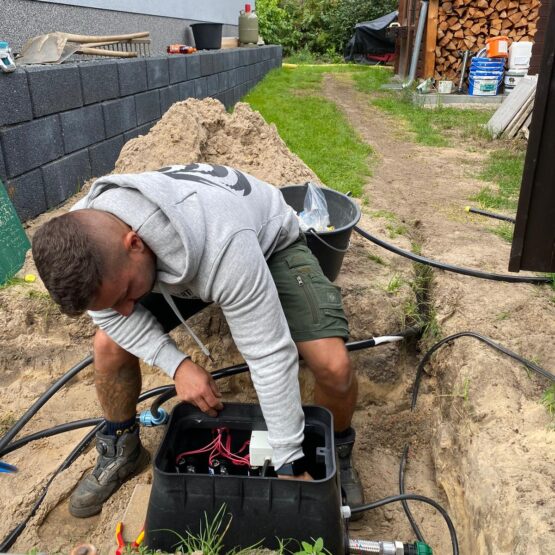 leitungsgraben fräsen grabenfräse versorgungsleitung installation