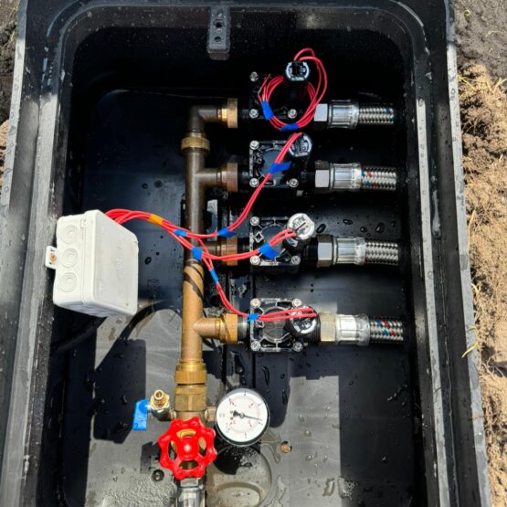 rasen bewässerungssystem installation versenkregner bodenarbeiten automatisch app