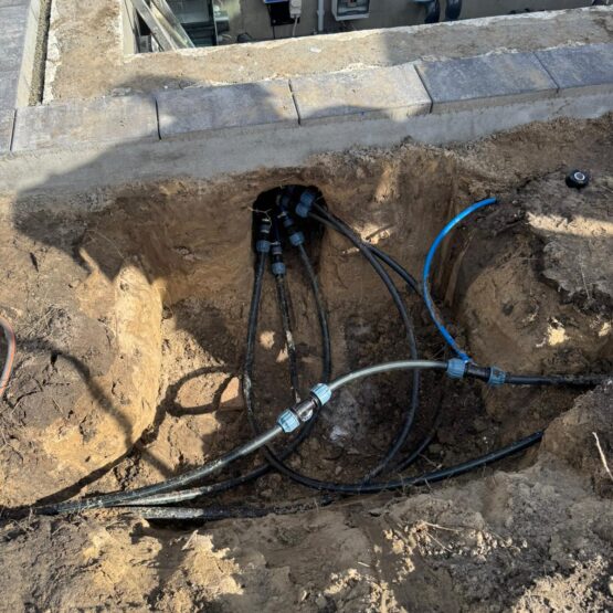 trassenbau leitungsgraben fräsen kabelschutzrohr installation