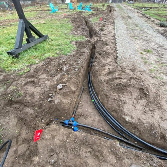 wassergraben fräsen grabenfräse rohrleitungsinstallation